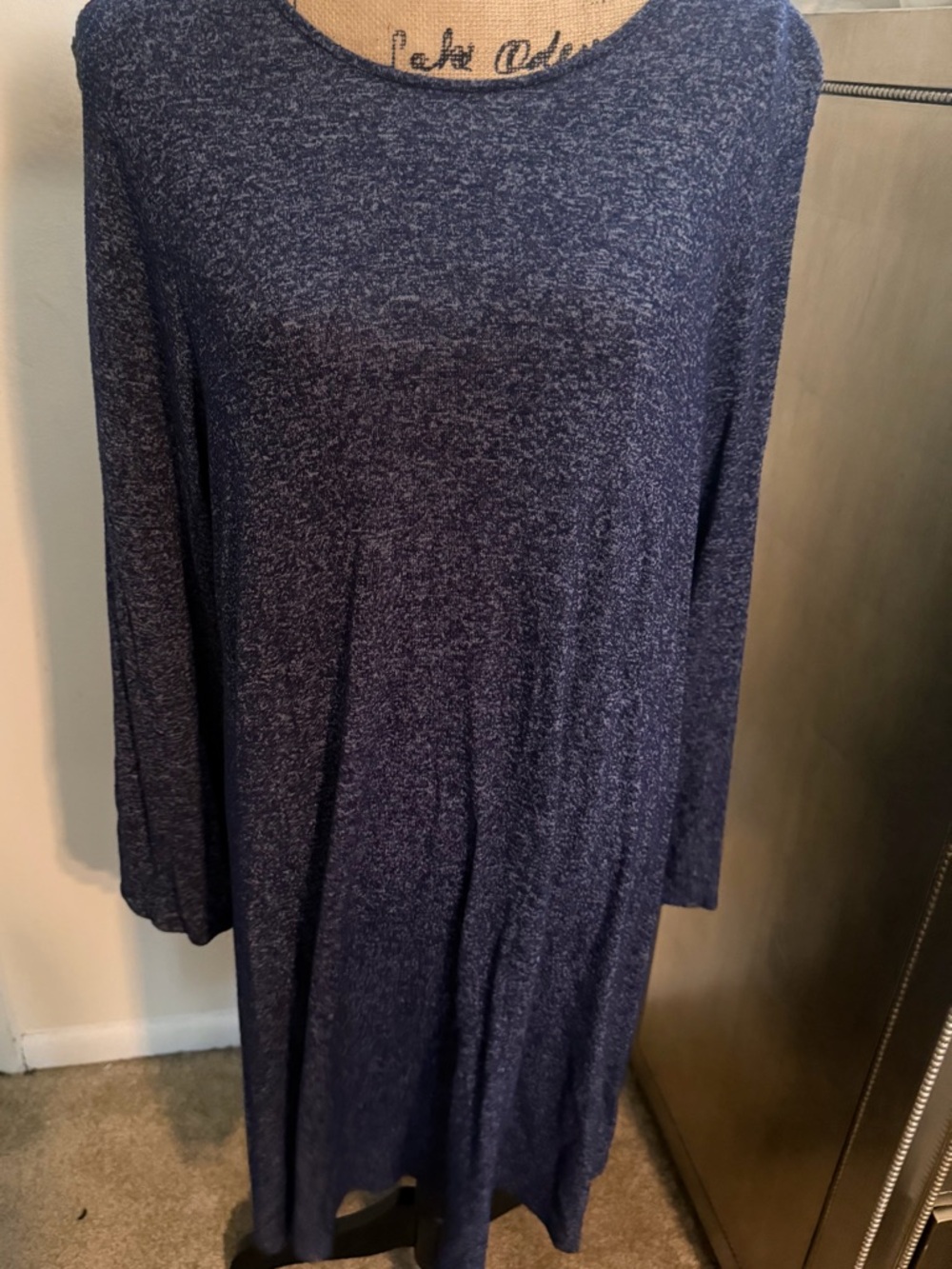 Old Navy Blue Heathered Knit Dress